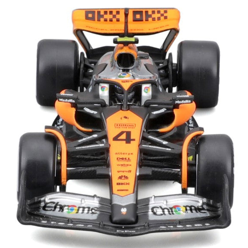 Bburago 1/43 Mclaren MCL60 2023 #4 Lando Norris Display Case Model