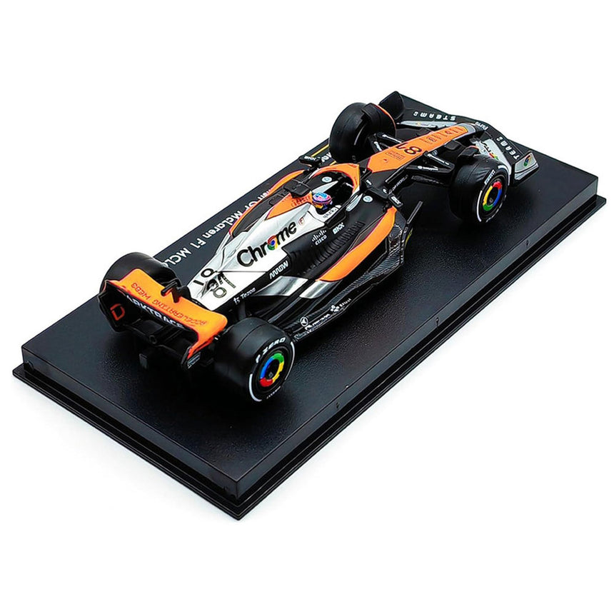 Burago 1:43 McLaren MCL60 2023 #81 Oscar Piastri Display Case Model Car