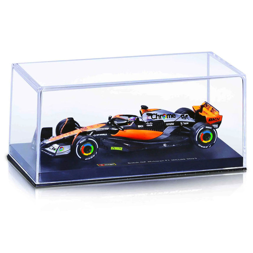 Burago 1:43 McLaren MCL60 2023 #81 Oscar Piastri Display Case Model Car