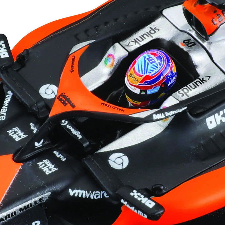 Burago 1:43 McLaren MCL60 2023 #81 Oscar Piastri Display Case Model Car