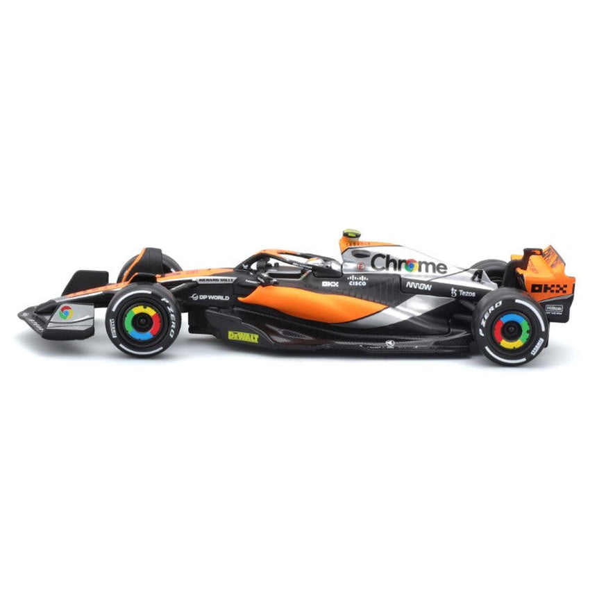 Bburago 1/43 Mclaren MCL60 2023 #4 Lando Norris Display Case Model
