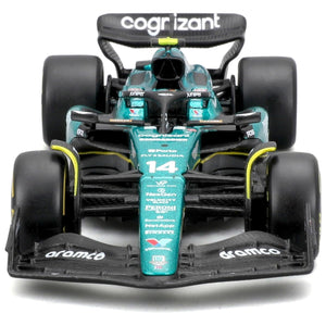 Bburago 1:43 Scale Aston Martin F1 AMR23 Fernando Alonso Model Car
