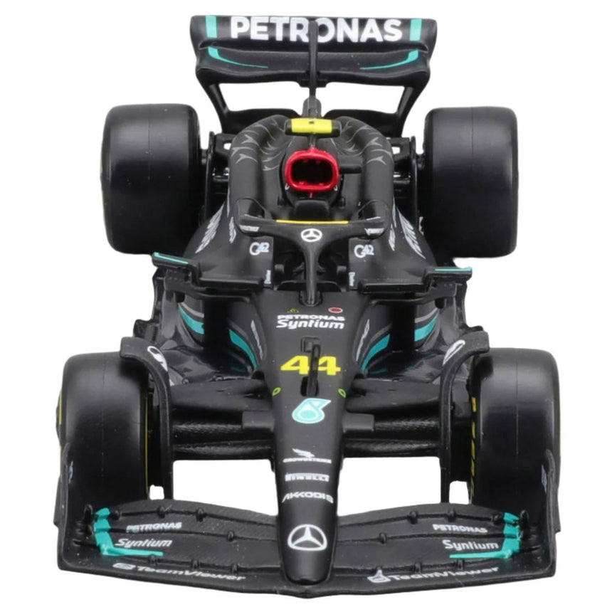 Burago 1/43 Mercedes AMG Petronas F1 Team Lewis Hamilton Window Box Model