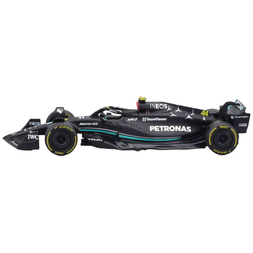 Burago 1/43 Mercedes AMG Petronas F1 Team Lewis Hamilton Window Box Model