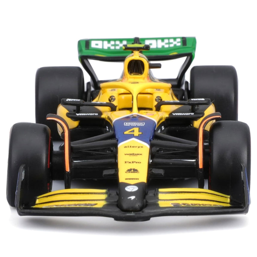 1:43 Burago Mclaren Senna F1 MCL38 Monaco Grand Prix 2024 Diecast Car Model
