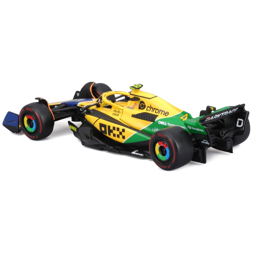 1:43 Burago Mclaren Senna F1 MCL38 Monaco Grand Prix 2024 Diecast Car Model