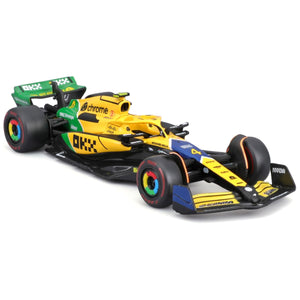 1:43 Burago Mclaren Senna F1 MCL38 Monaco Grand Prix 2024 Diecast Car Model