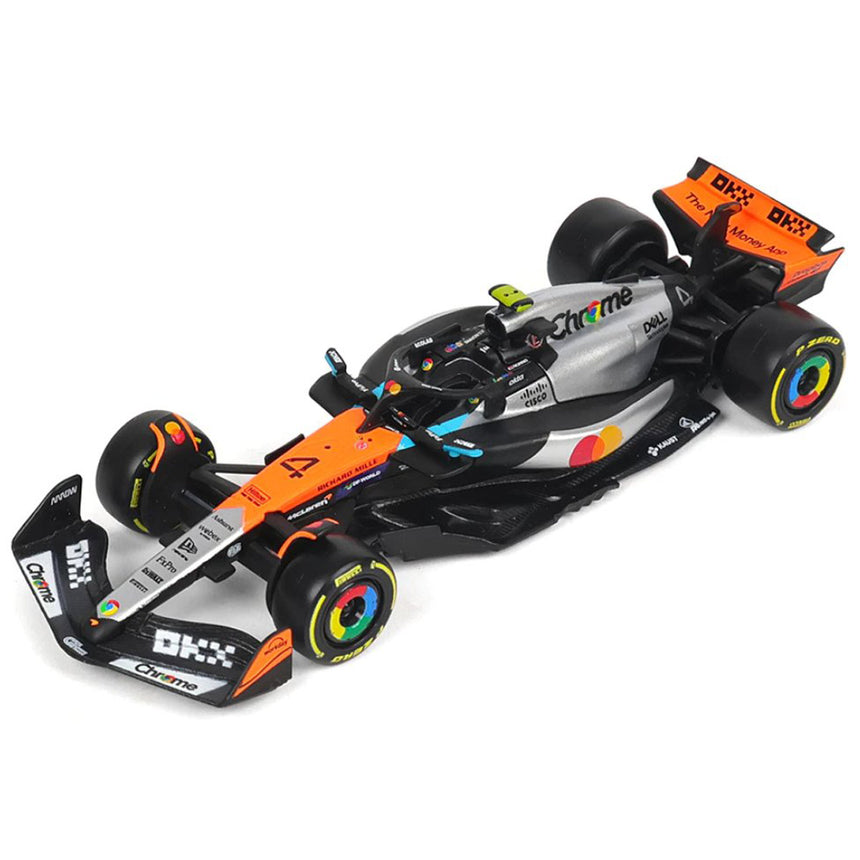 Burago 1:43 Scale McLaren MCL39 British GP 2025 #4 Lando Norris Model Car