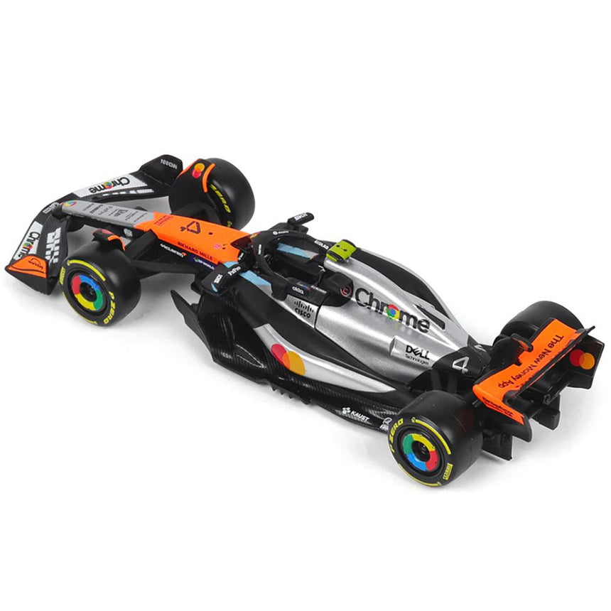 Burago 1:43 Scale McLaren MCL39 British GP 2025 #4 Lando Norris Model Car