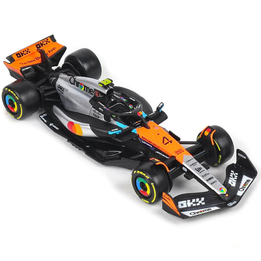 Burago 1:43 Scale McLaren MCL39 British GP 2025 #4 Lando Norris Model Car