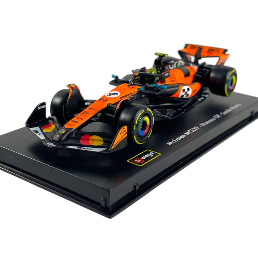 Bburago 1:43 Scale Mclaren MCL39 #4 Lando Norris Monaco GP Diecast Model Car
