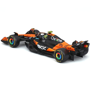 Burago 1:43 Scale McLaren MCL39 #4 Lando Norris Display Case Model Car