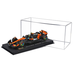 Burago 1:43 Scale McLaren MCL39 #4 Lando Norris Display Case Model Car