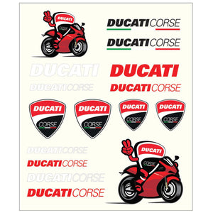 Ducati Corse Medium Sticker Set