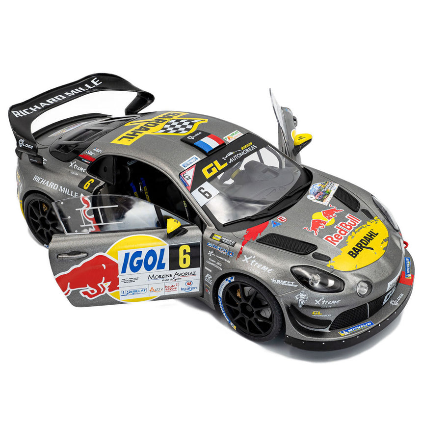 Solido 1:18 Alpine A110 #6 WINNER MONT BLANC 2024 S.LOEB L.GODEY Model Car