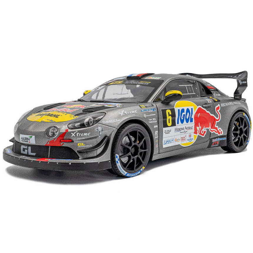Solido 1:18 Alpine A110 #6 WINNER MONT BLANC 2024 S.LOEB L.GODEY Model Car
