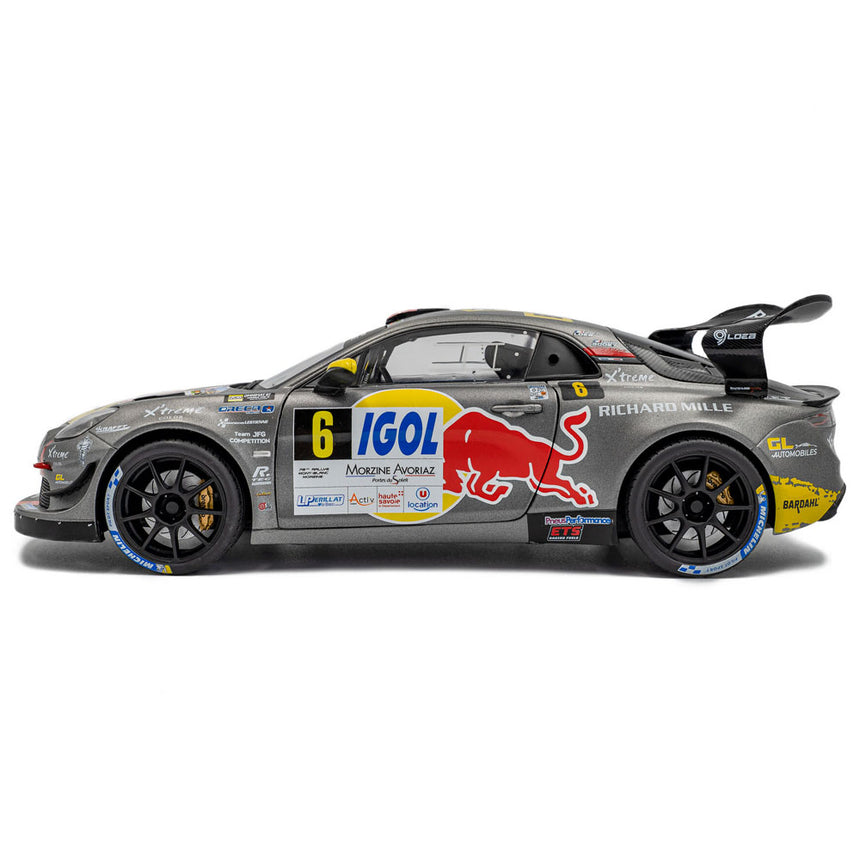 Solido 1:18 Alpine A110 #6 WINNER MONT BLANC 2024 S.LOEB L.GODEY Model Car