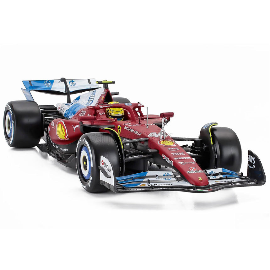 Bburago 1:18 Scale Ferrari SF25 Lewis Hamilton #44 Miami 2025 Model Car & Case
