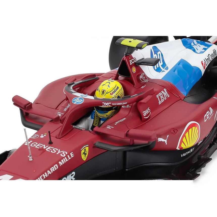 Bburago 1:18 Scale Ferrari SF25 Lewis Hamilton #44 Miami 2025 Model Car & Case