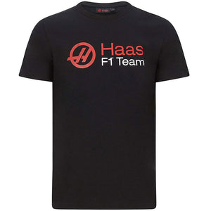 Haas F1 Team Black Logo Tee Shirt