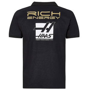 Haas F1 Team 2019 Black Replica Team Polo Shirt
