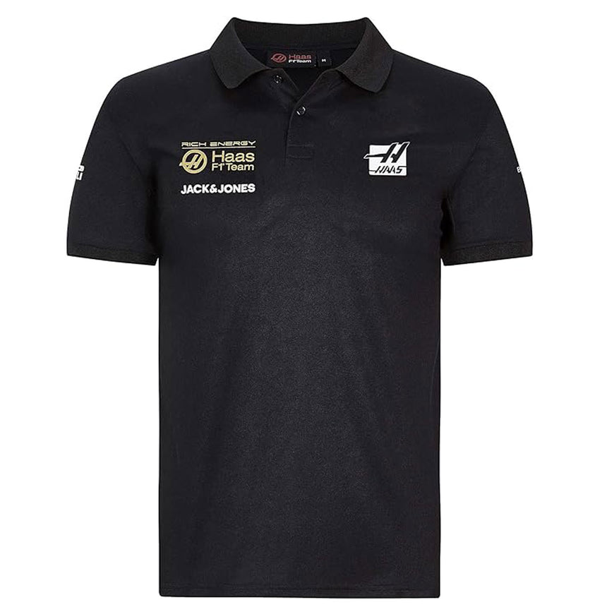 Haas F1 Team 2019 Black Replica Team Polo Shirt