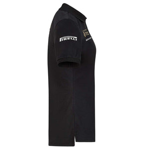 Haas F1 Team Ladies Black Replica Drivers Polo Tee Shirt