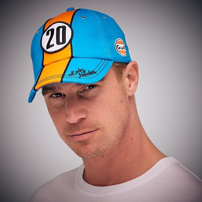 Grandprix Original Gulf 20 Lucky Number Cobalt Blue Adjustable Size Baseball Cap