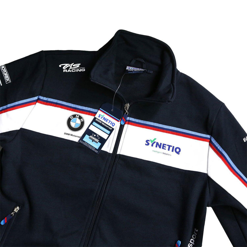 BMW Motorrad Superbike SBK Navy Blue/White Full Zip Sweatshirt