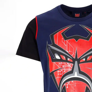 Fabio Quartararo Moto GP #20 Blue Large Big Diablo Front & Back Print Tee Shirt