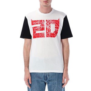 Fabio Quartararo Moto GP #20 White Cyber 20 Front & Back Print Tee Shirt