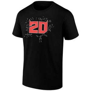Fabio Quartararo Moto GP #20 Black 20 Front & Back Print Tee Shirt