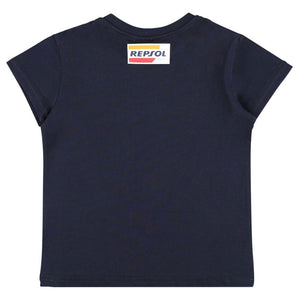 Repsol Racing Moto GP Kids Marc Marquez #93 Small Print Blue Dual Tee Shirt