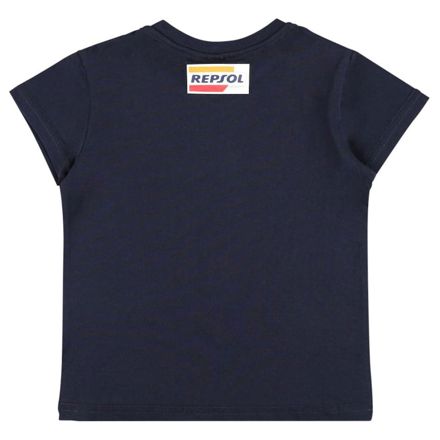 Repsol Racing Moto GP Kids Marc Marquez #93 Small Print Blue Dual Tee Shirt