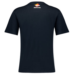 Repsol Racing Original On White Insert Multicolour Front Print Tee Shirt