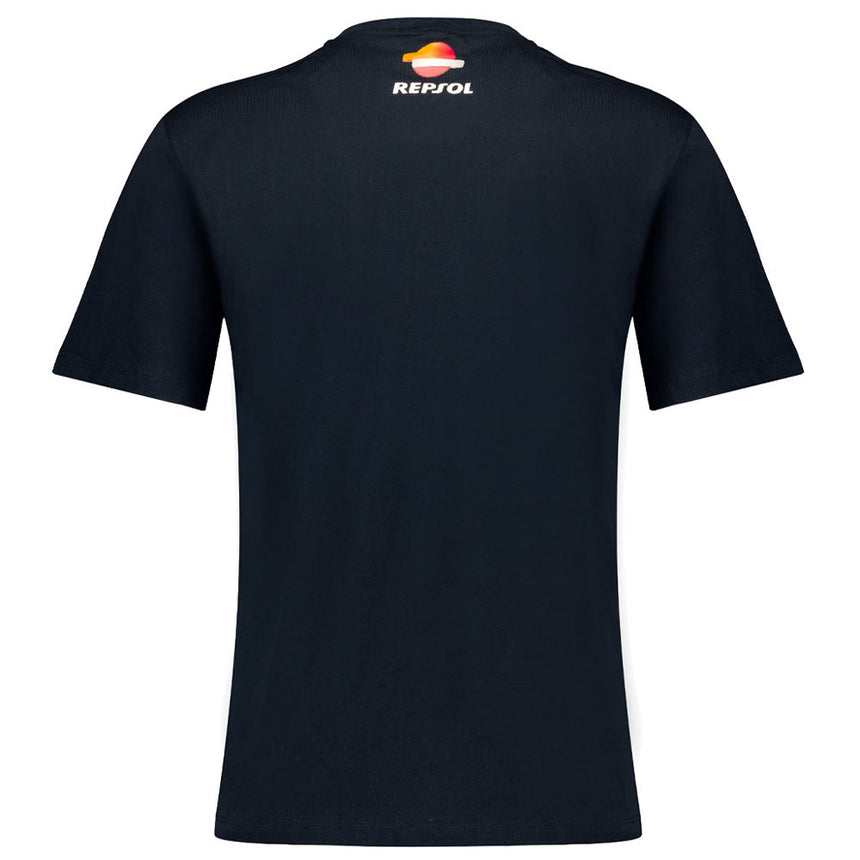 Repsol Racing Original On White Insert Multicolour Front Print Tee Shirt