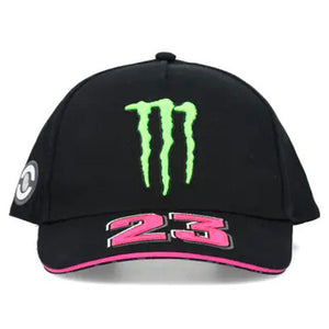 Enea Bastianini #23 Black Monster Energy Midvisor Adjustable Fit Baseball Cap