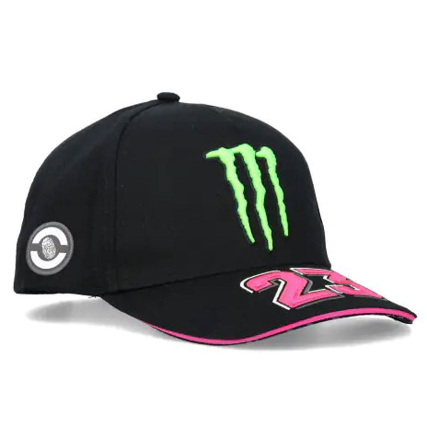 Enea Bastianini #23 Black Monster Energy Midvisor Adjustable Fit Baseball Cap