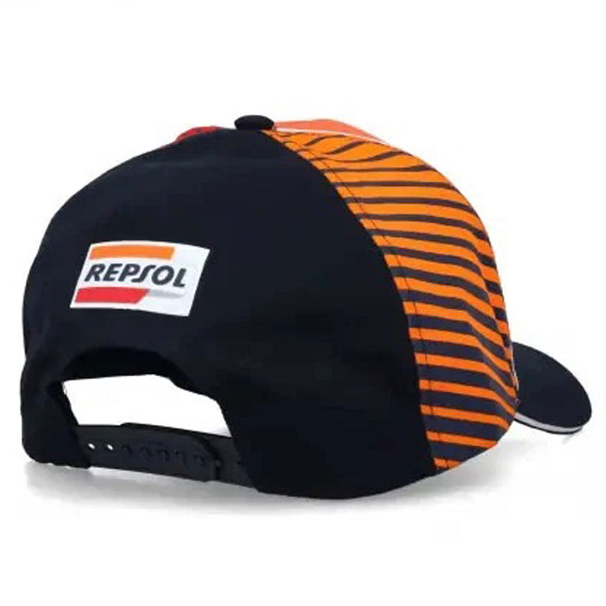 Repsol Racing Orange/Navy Adjustable Size Baseball Cap