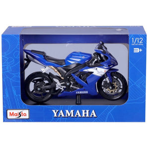 Maisto 1:12 Scale Yamaha YZF-R1 Blue Die Cast Model Motorcycle Bike