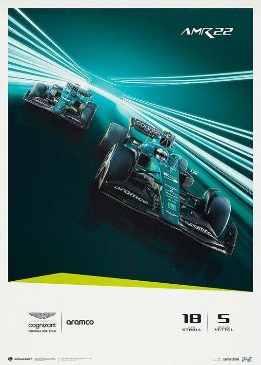 Automobilist Aston Martin F1 Team Season 2022 Poster
