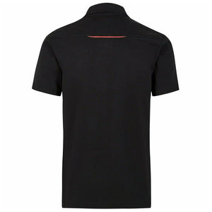Porsche Motorsport Black Fan Wear Travel Polo Tee Shirt