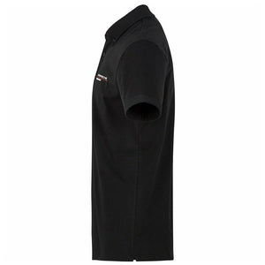 Porsche Motorsport Black Fan Wear Travel Polo Tee Shirt