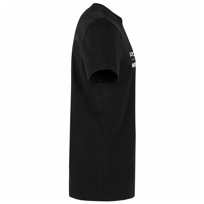 Porsche Motorsport Black Front Logo Fanwear Tee Shirt