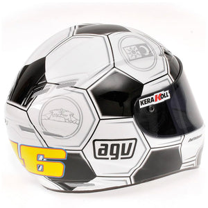 Minichamps 1:2 Scale 2008 Barcelona Moto GP Valentino Rossi VR46 AVG Mini Helmet