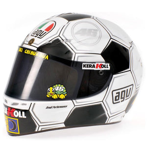 Minichamps 1:2 Scale 2008 Barcelona Moto GP Valentino Rossi VR46 AVG Mini Helmet