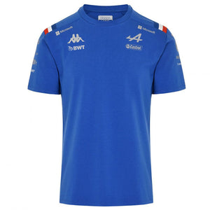 Alpine F1 Team Official Kappa Blue Royal Marine T-Shirt