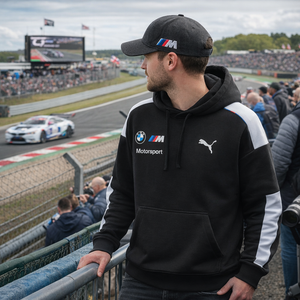 BMW Motorsport M Sport PUMA 2026 Black Official Licensed Drivers Hoodie