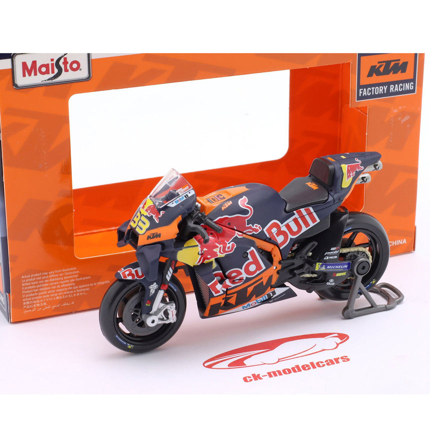 Maisto 1:18 Scale KTM Red Bull #33 Brad Binder Diecast Model Motorcycle Bike