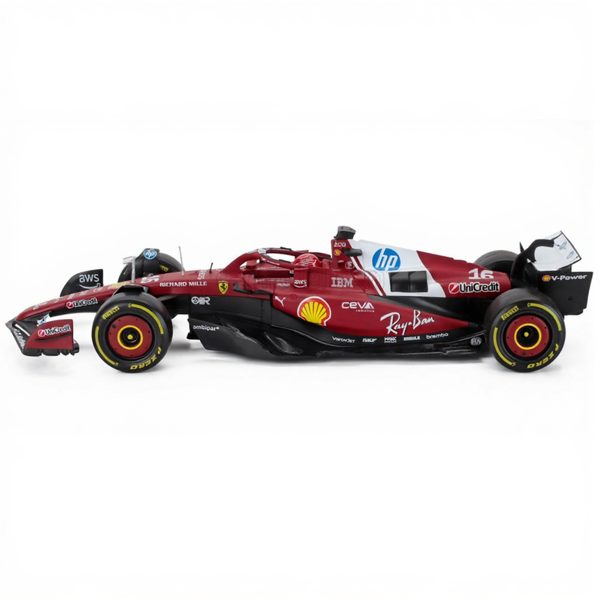 Bburago 1:18 Scuderia Ferrari F1 Team SF25 Charles Leclerc Diecast Model Car